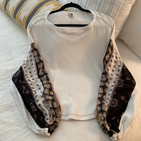 ✨NEW ✨ Free People waffle top - Picture 3 of 5